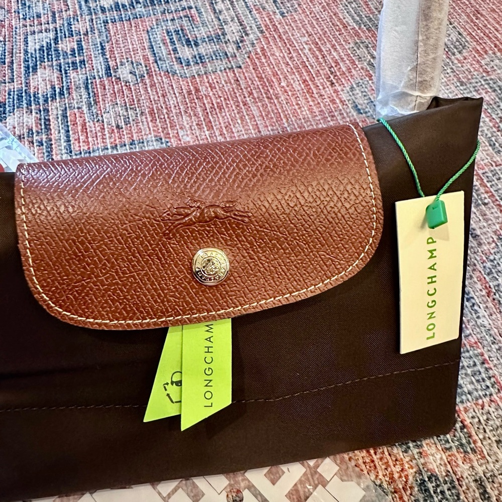 Longchamp Brown Foldable Nylon Tote “Le Pliage” - Picture 4 of 10